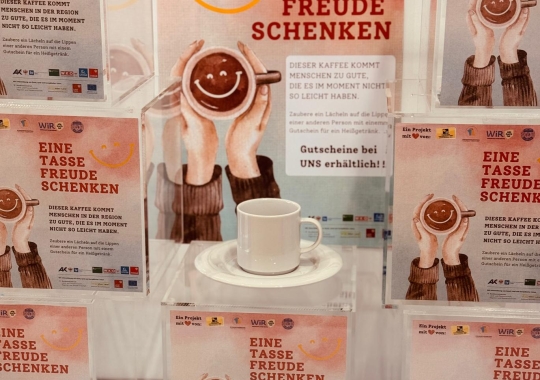 Sozial-Projekt "Eine Tasse Freude schenken"